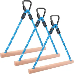 BeneLabel 3 Ninja Monkey Bars Obstacle, Obstacle Course Bars, Outdoor Play Set, Swing Accessory Set, Obstacle Course for Training Equipment, Great for Kids and Youth, 250LB Capacity
