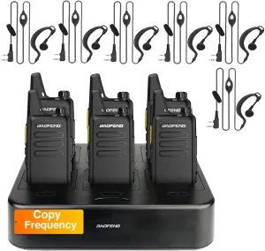 BF-888S Upgraded Walkie Talkies BAOFENG T20D Long Range Two Way Radios with USB-C Charging Compact Portable Design for Outdoor Adventures Team Communication and Emergency Use (T20D x 6 Pack)