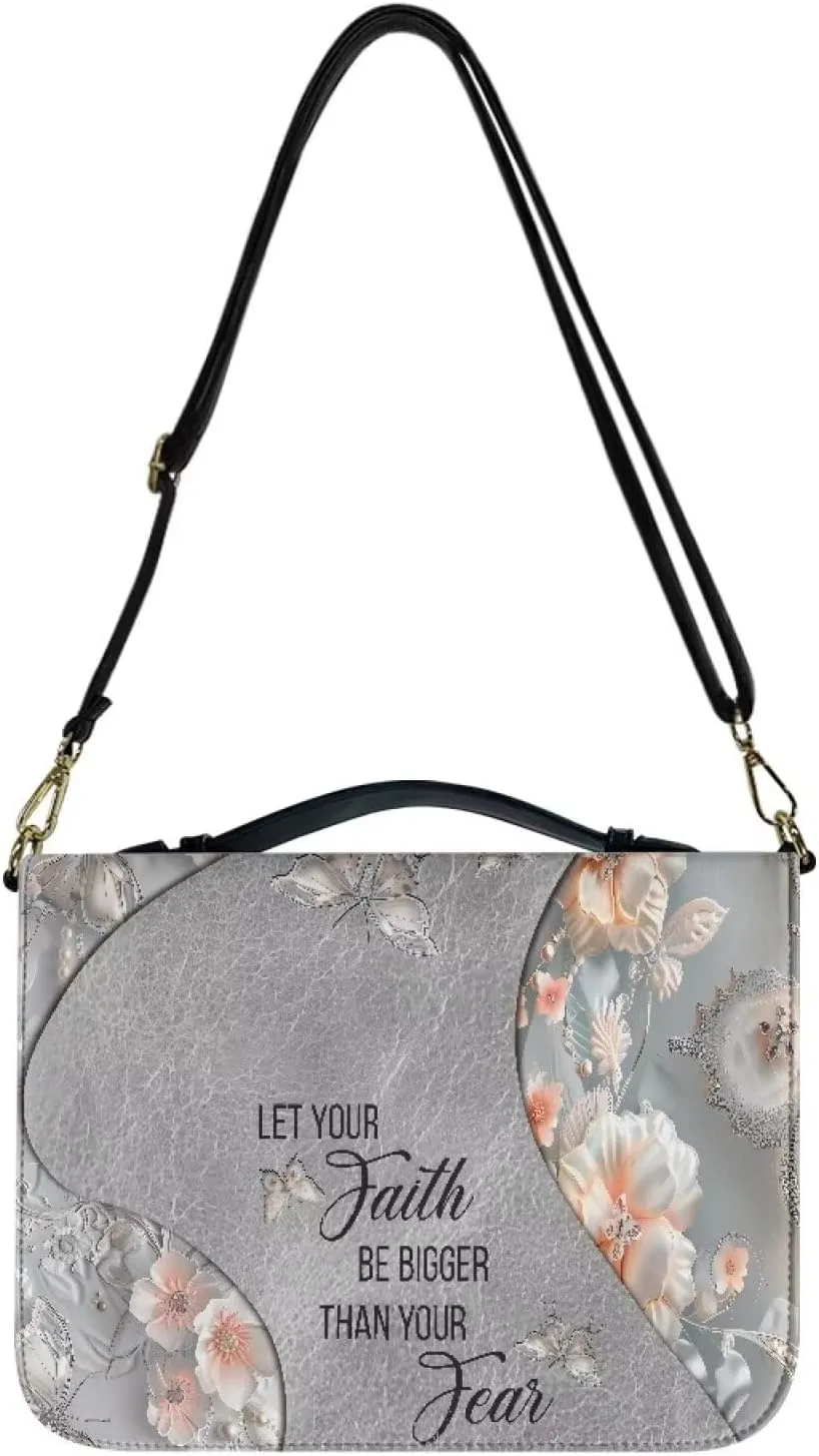 Bible Cover, Bible Bag Church Carrying Case, Bible Case Bible Protective with Strap Zippered Pocket for Men Women