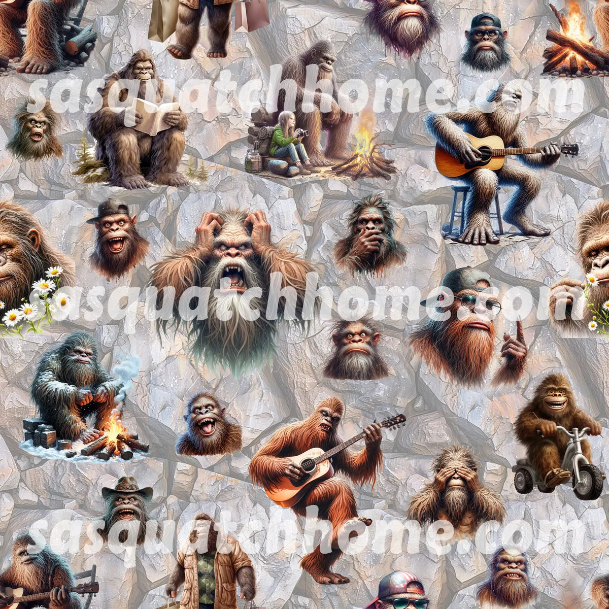 Bigfoot, Sasquatch Themed, Oxford Fabric Dog Harness