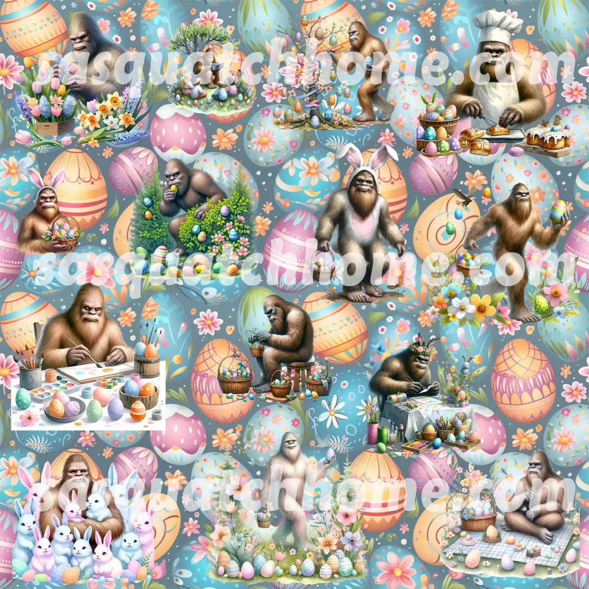 Bigfoot, Sasquatch Themed, Oxford Fabric Dog Harness