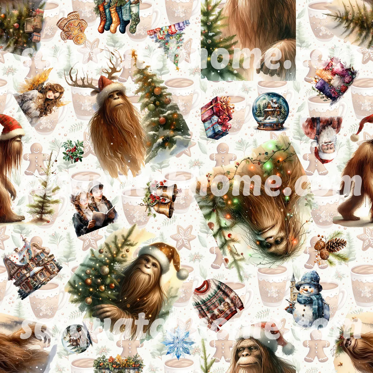 Bigfoot, Sasquatch Themed, Oxford Fabric Dog Harness