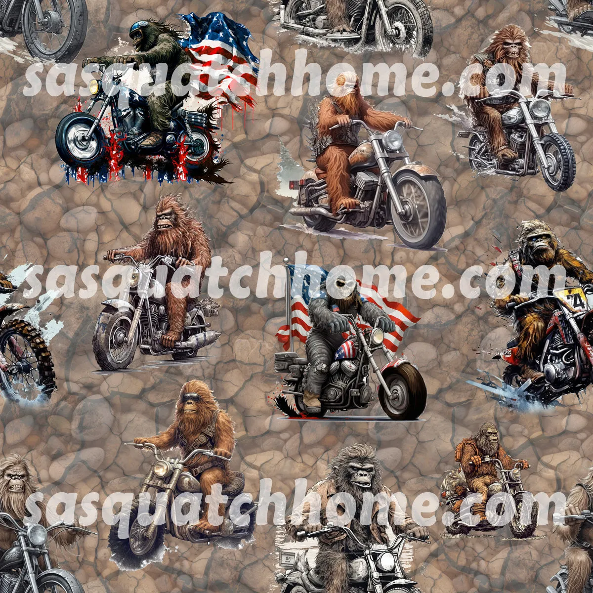 Bigfoot, Sasquatch Themed, Oxford Fabric Dog Harness