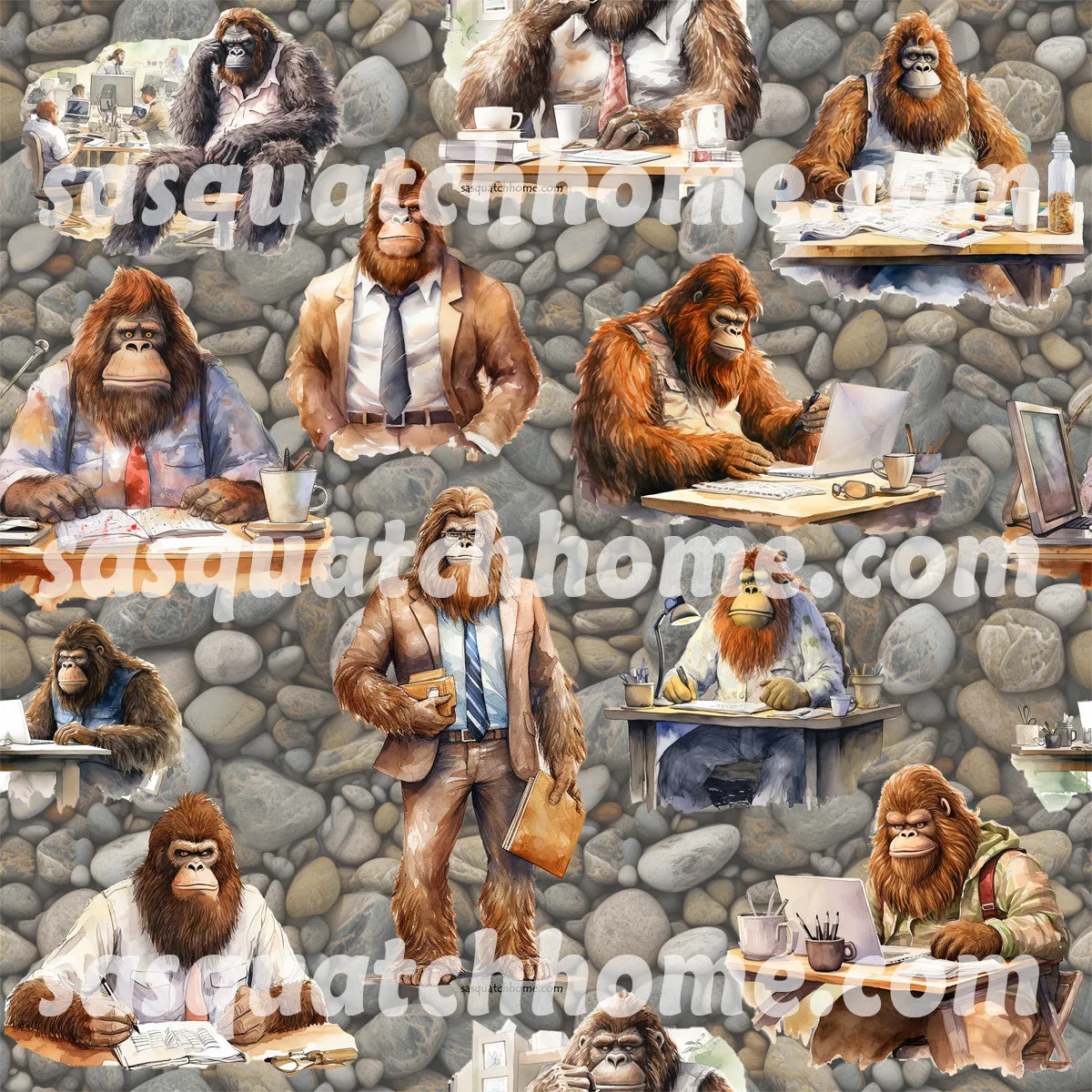 Bigfoot, Sasquatch Themed, Oxford Fabric Dog Harness