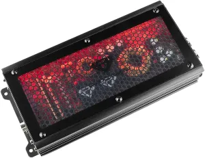 Black Diamond DIA-K1X Car Audio Amplifier 1 Channel, Monoblock Amplifier, Class D, 1000 Watts RMS @1-Ohm, 3000 Watts Peak, Acrylic Window with Red LED Lighting, Remote BASS Knob Included