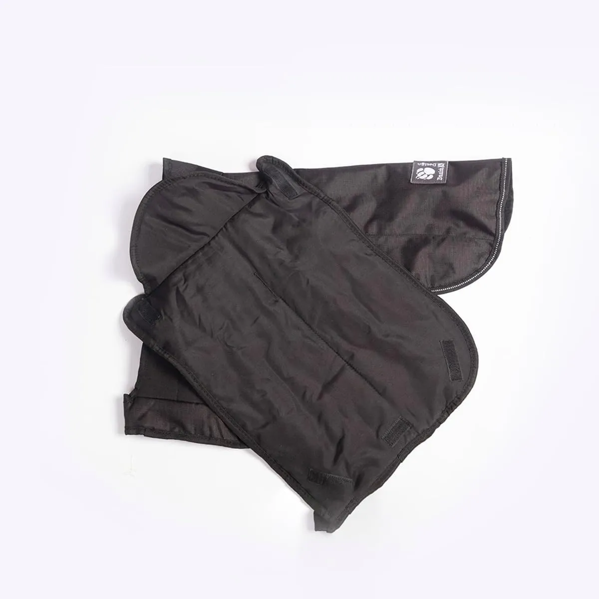 Black Harness 2 in 1 Ultimate Rainproof Windproof Machine Washable Dog/Puppy Coat 12 Inch 30 cm