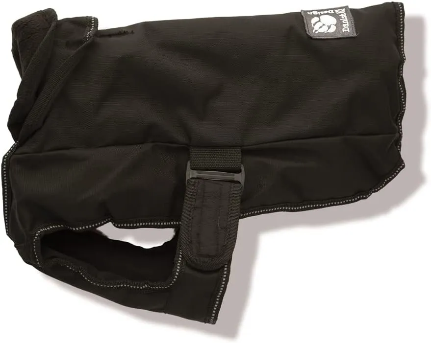 Black Harness 2 in 1 Ultimate Rainproof Windproof Machine Washable Dog/Puppy Coat 12 Inch 30 cm