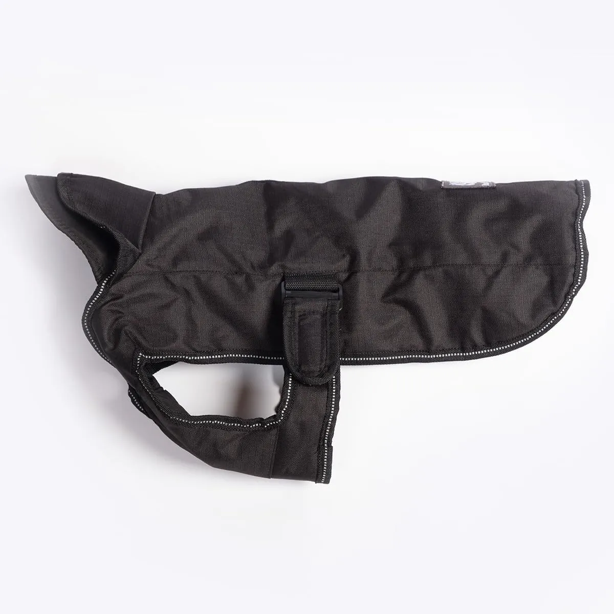 Black Harness 2 in 1 Ultimate Rainproof Windproof Machine Washable Dog/Puppy Coat 12 Inch 30 cm
