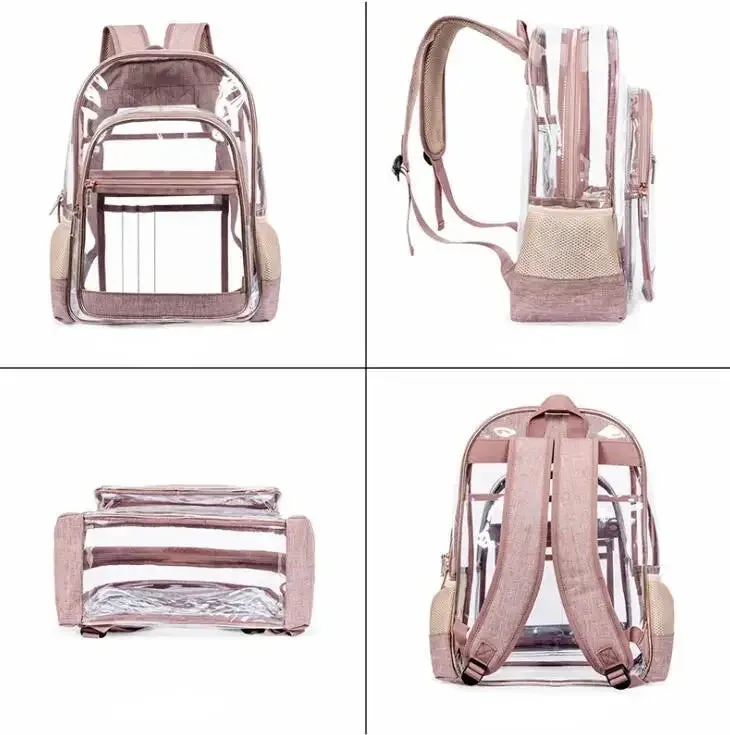 Black See Through Backpack