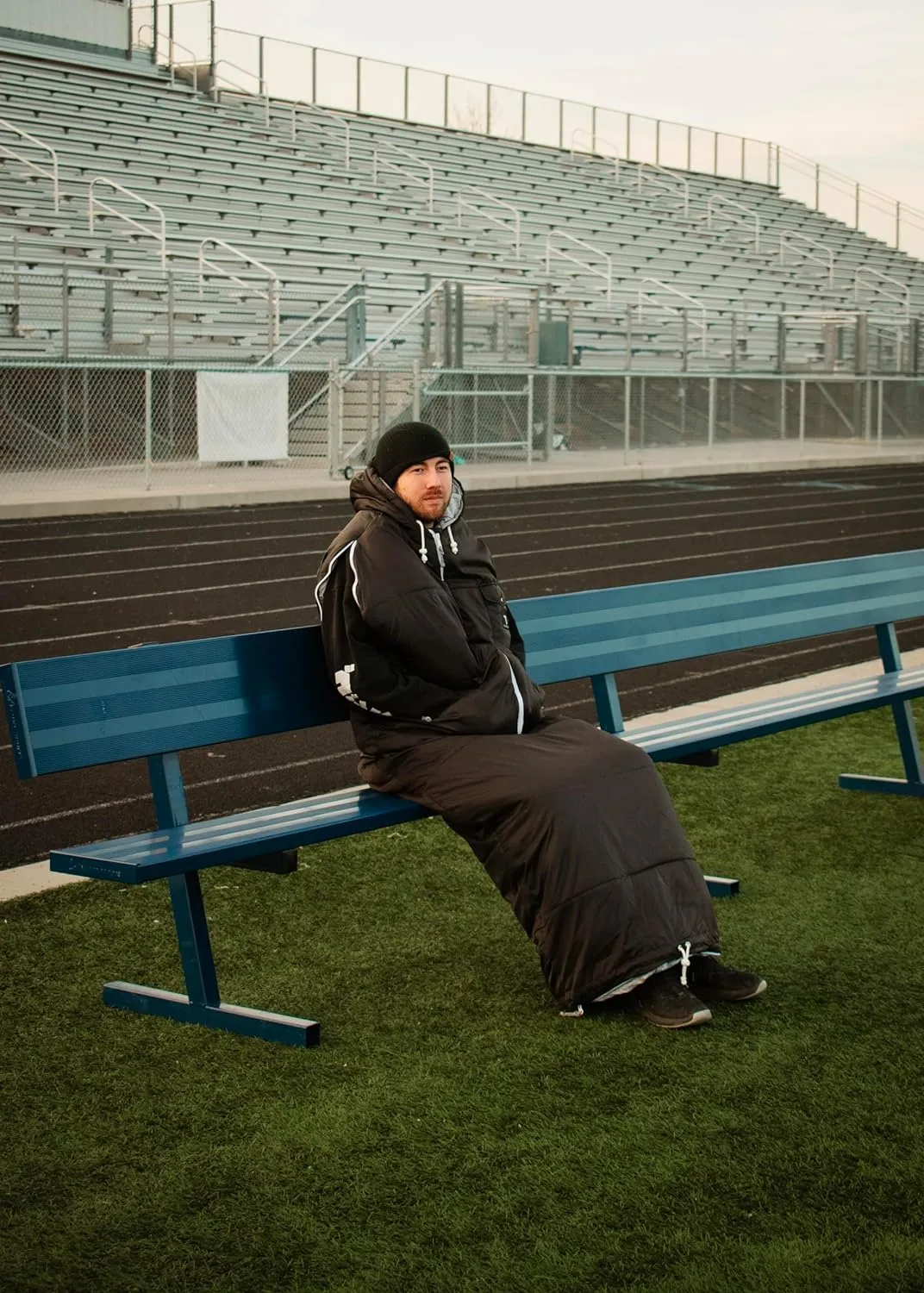 Black Sleevless Sleeping Bag Jacket L-XXL
