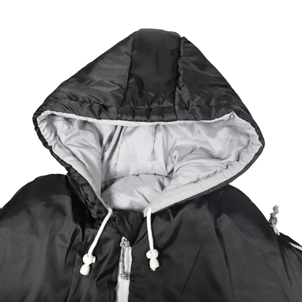Black Sleevless Sleeping Bag Jacket L-XXL