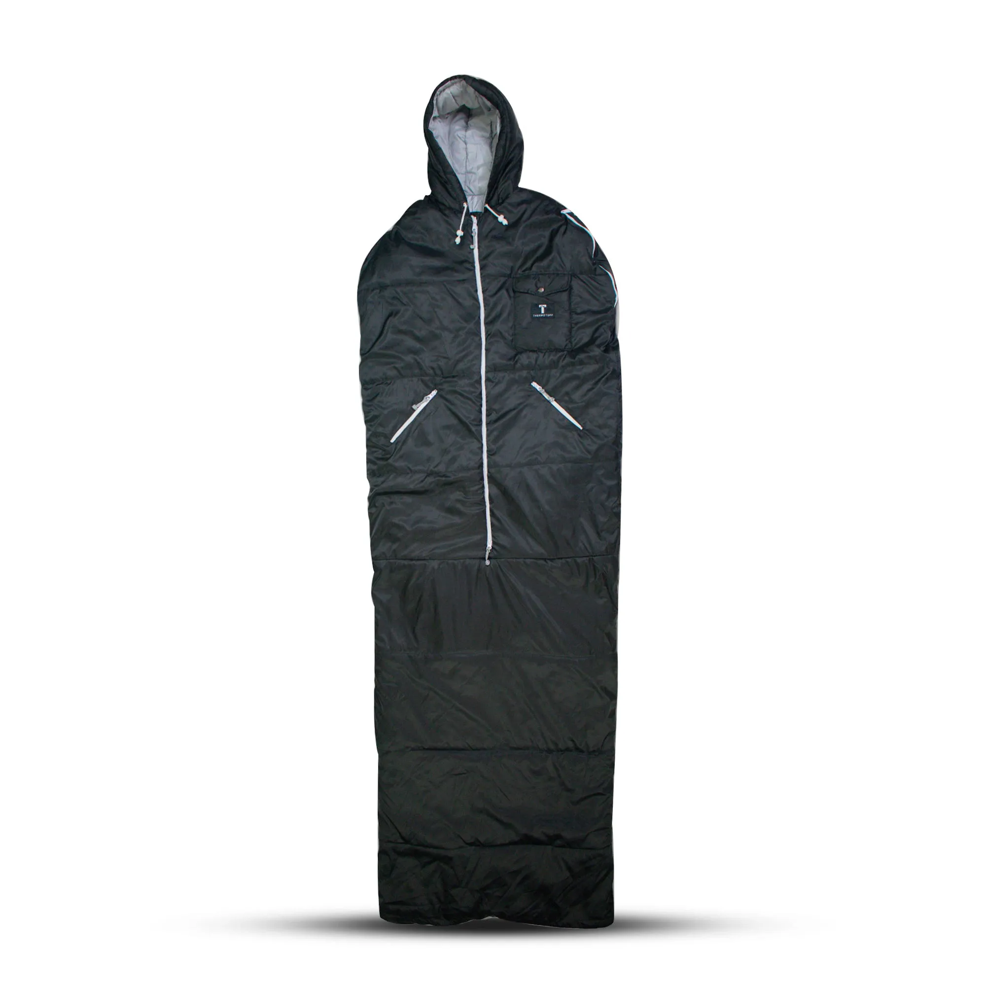 Black Sleevless Sleeping Bag Jacket L-XXL