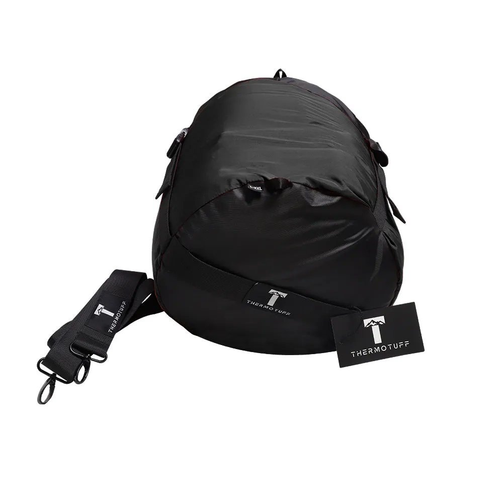 Black Sleevless Sleeping Bag Jacket S-L