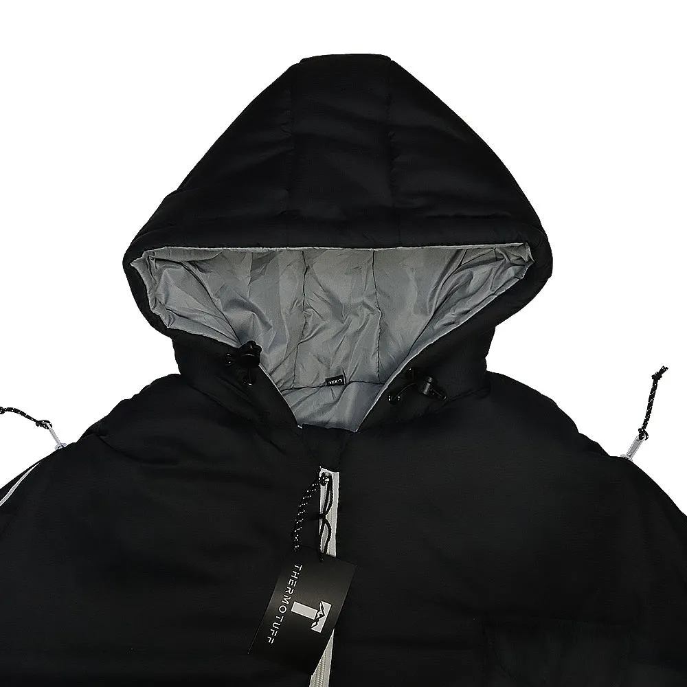 Black Sleevless Sleeping Bag Jacket S-L
