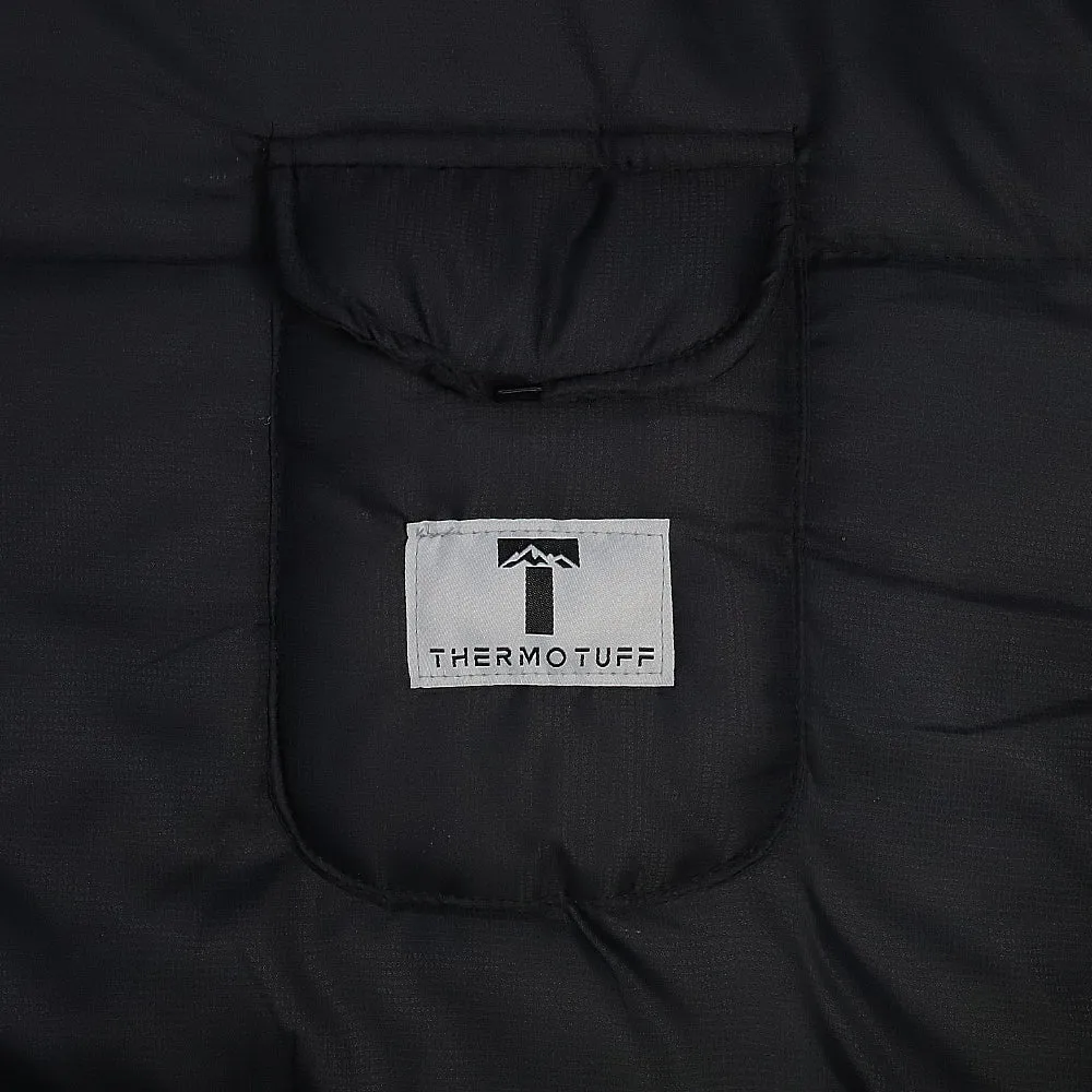 Black Sleevless Sleeping Bag Jacket S-L