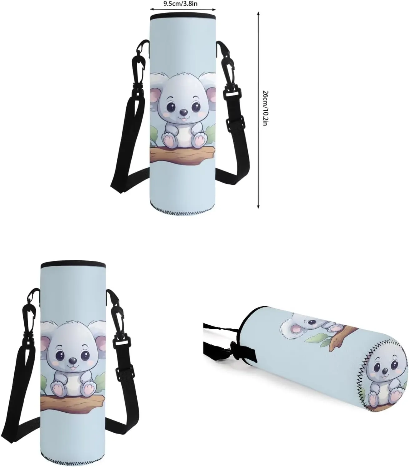 Blue Koala Backpack for Kids 1Th Grade Backpack for Girls with Lunch Bag Water Bottle Carrier and Aesthetic Pencil Pouch 4-In-1 Efficient System for Camping Outdoor Travel Sports