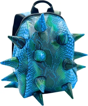 Blue Mamba Spike Mini Travel Backpack | Edgy Faux Leather Bag with Spikes, Compact Design, Durable & Water-Resistant | Ideal for Everyday Use, or Work