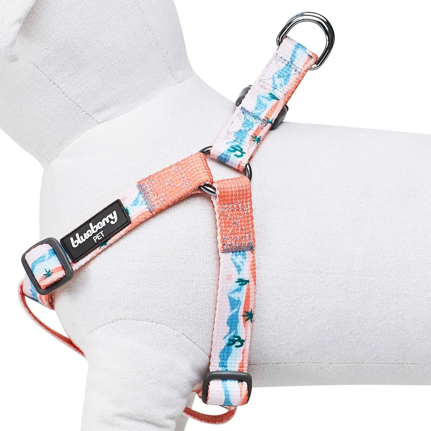 Blueberry Pet × Jackelyn Ho Step-in Mountain Climbing Fun Dog Harness, Chest Girth 16.5" - 21.5", Small, Adjustable Harnesses for Dogs