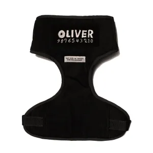 Body Mesh Dog Harness with Identification Patch - Black