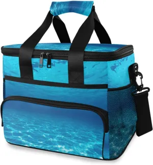 Bolaz Large Cooler Lunch Bag-Seafloor, Travel Cooler Bags 15L Waterproof Cooler Bag for Camping, Picnic, BBQ, Family Outdoor Activities