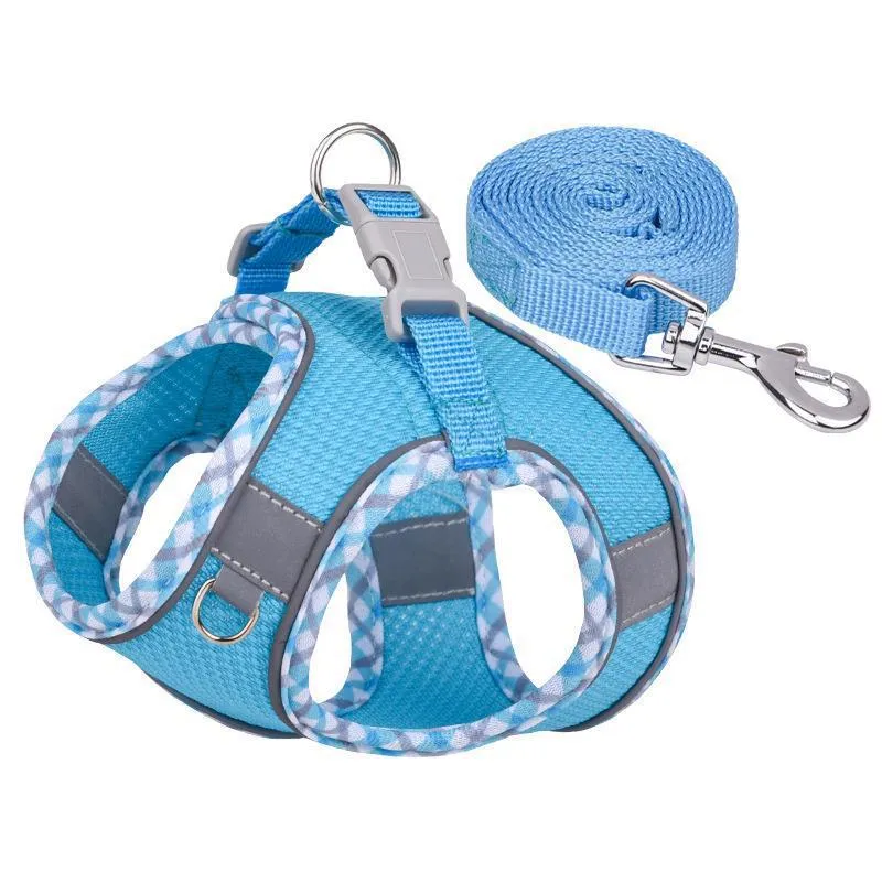 Breathable French Bulldog Harness Set