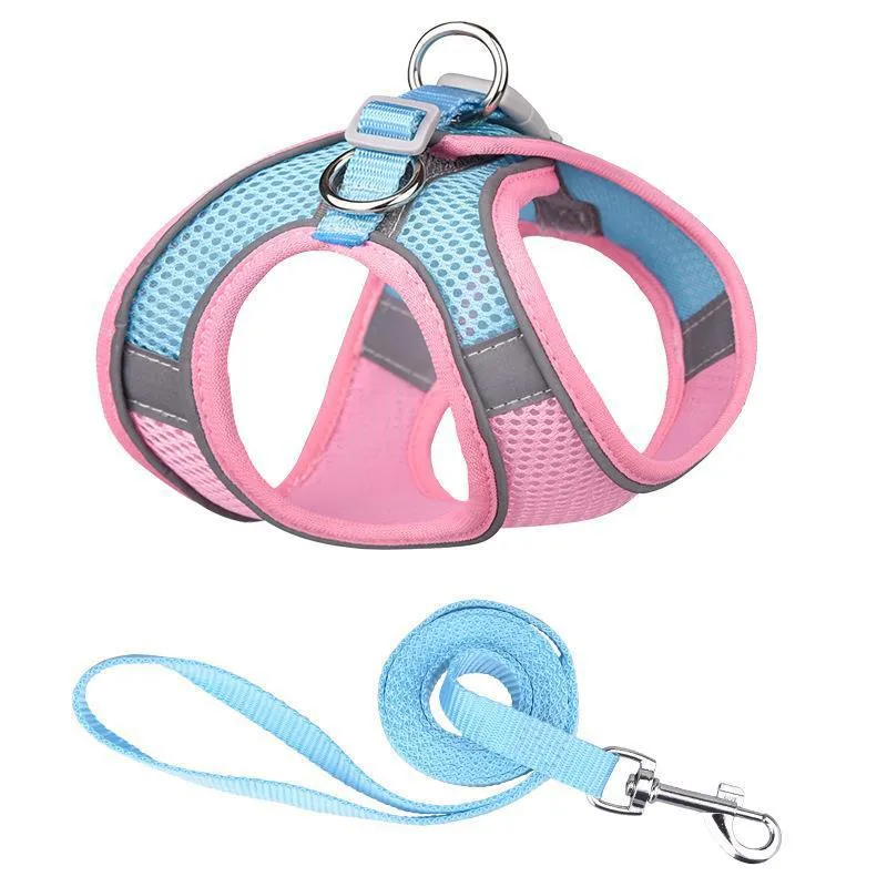 Breathable French Bulldog Harness Set