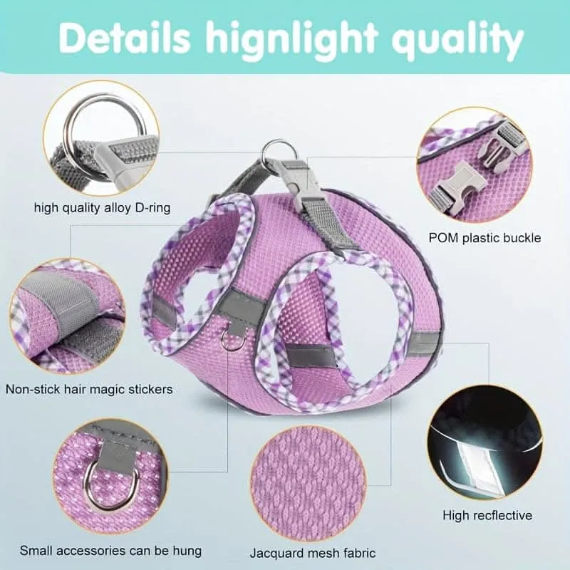 Breathable No-Pull Dog Harness & Leash Set