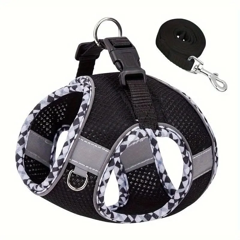 Breathable No-Pull Dog Harness & Leash Set
