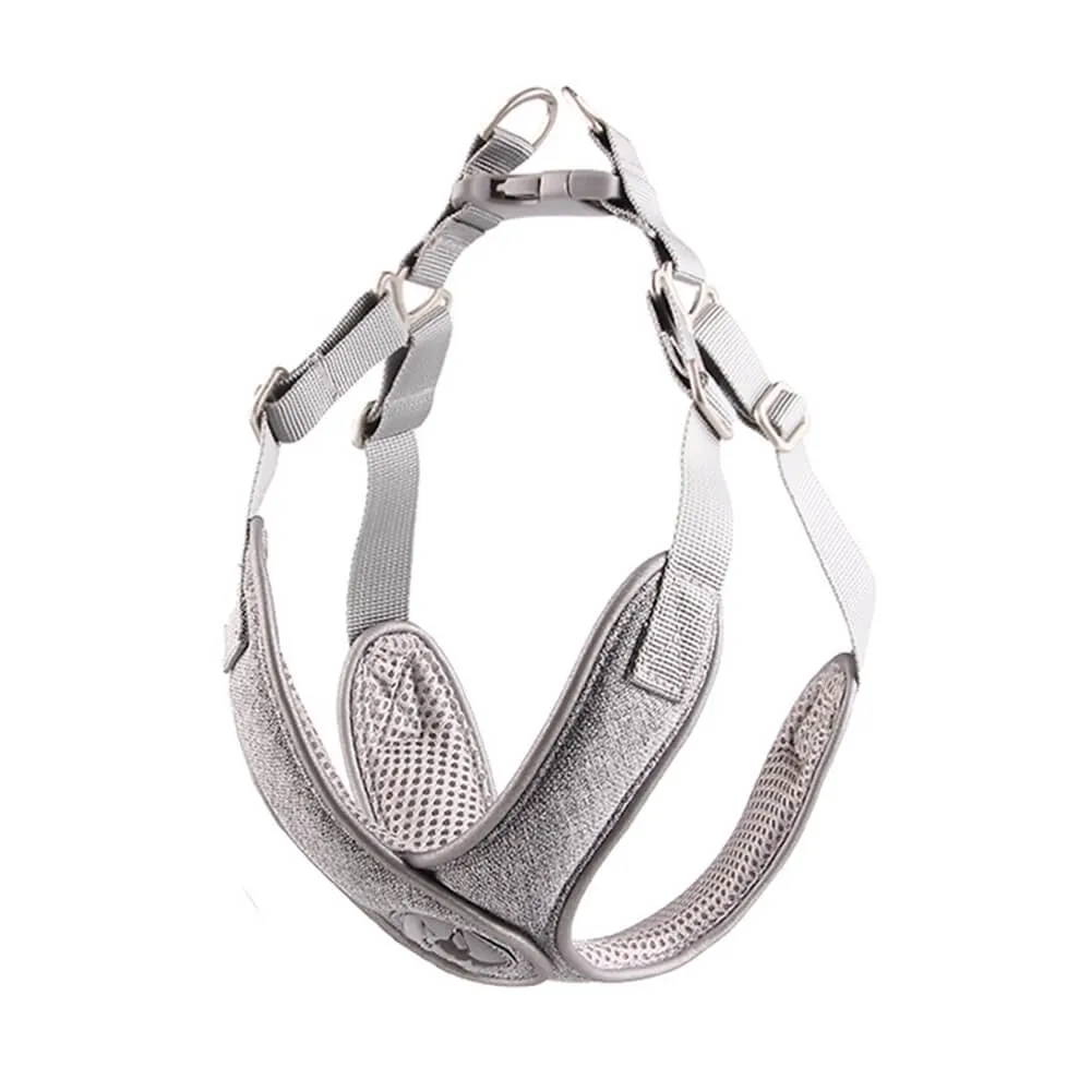 Breathable Reflective Vest Style Dog Lead and Chest Harness