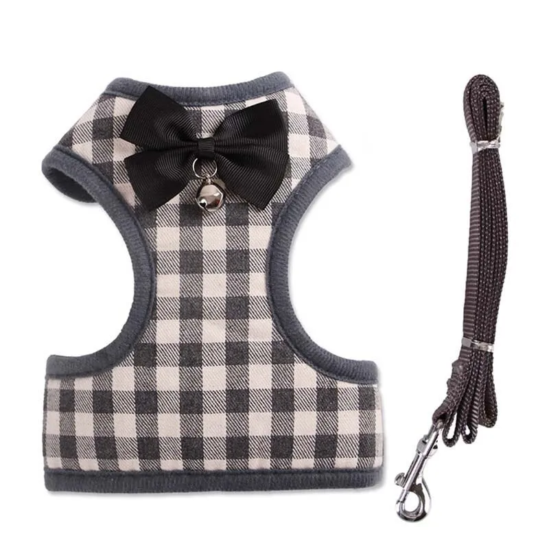 Breathable Soft Harness   Leash Adjustable Reflective Vest For Small Dog & Puppy