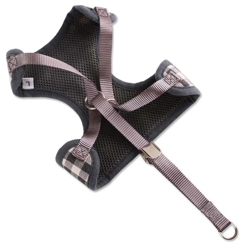 Breathable Soft Harness   Leash Adjustable Reflective Vest For Small Dog & Puppy