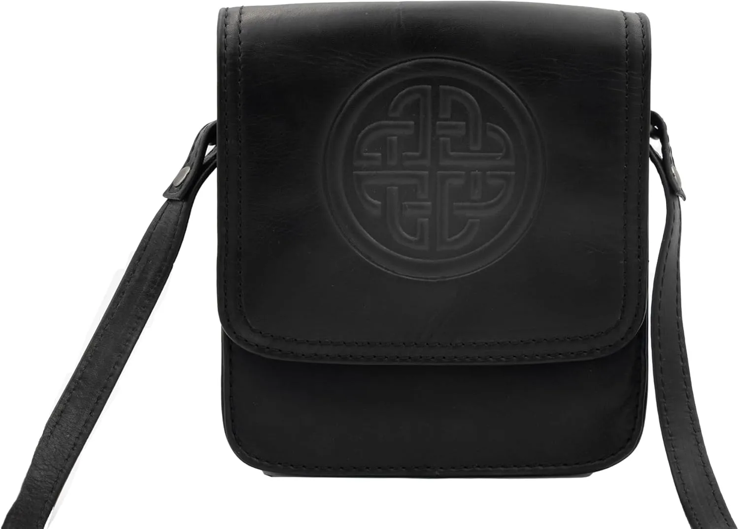 Briomhar Irish Women's Leather Shoulder Bag - Celtic Knot Design Made in Ireland