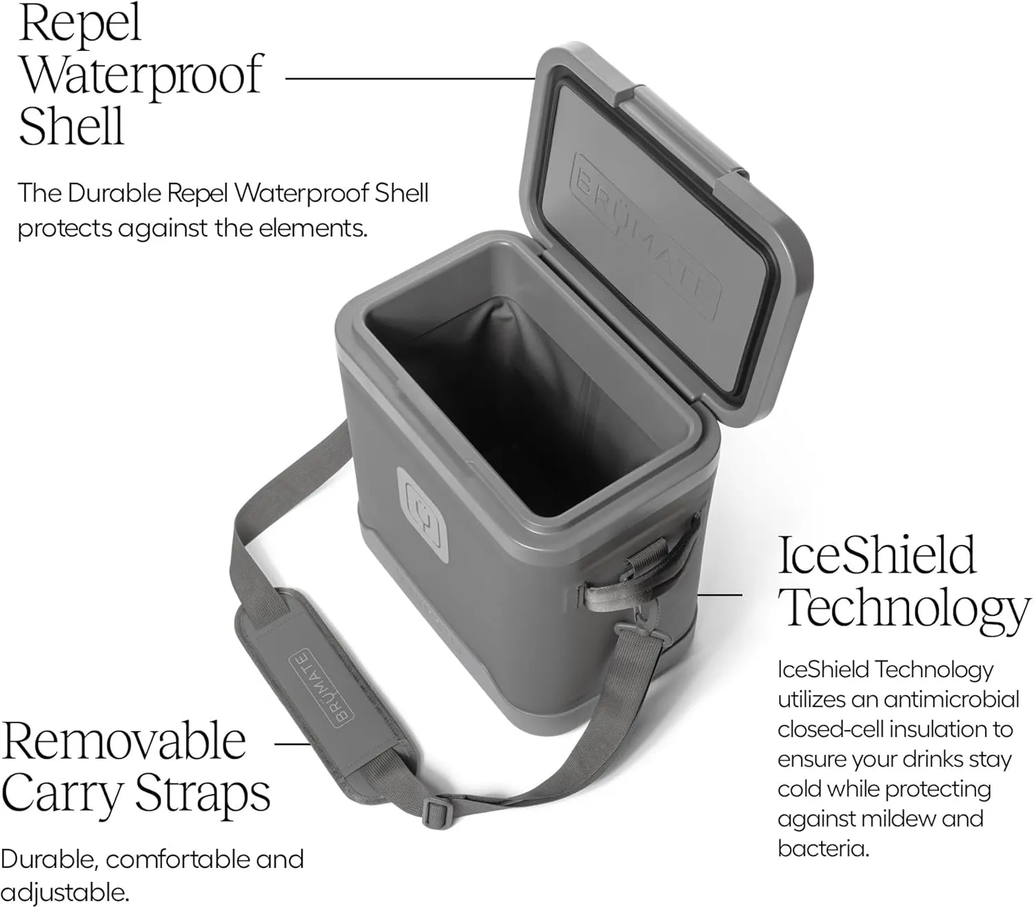 BrüMate MagPack 12 Can Insulated Soft Cooler | Leakproof Zipperless Magnetic Seal, 48  Hour Ice Retention (12, 18, 24 can Sizes)