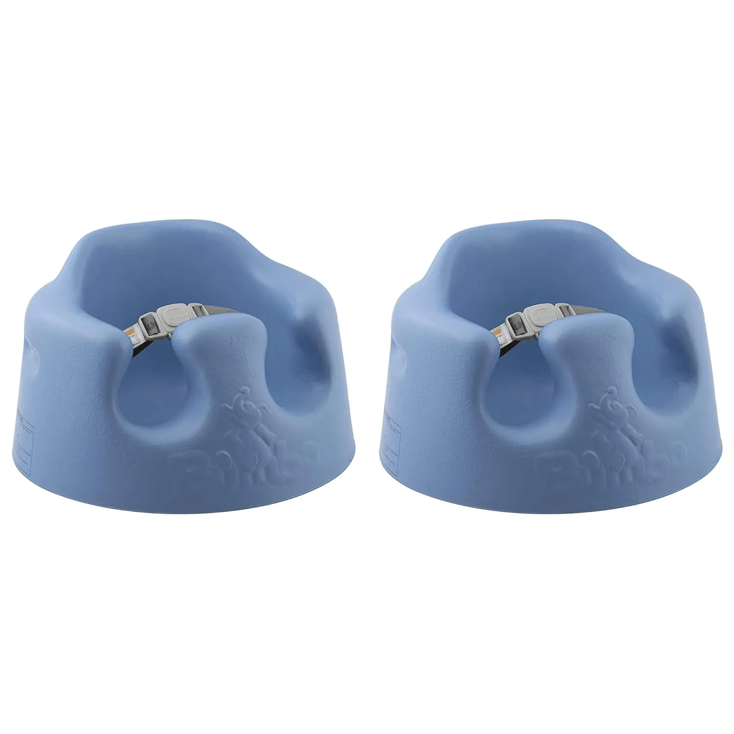 Bumbo 2-Pack Baby Floor Seat w/ 3-Point Adjustable Harness and Soft Foam, Blue
