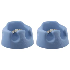 Bumbo 2-Pack Baby Floor Seat w/ 3-Point Adjustable Harness and Soft Foam, Blue