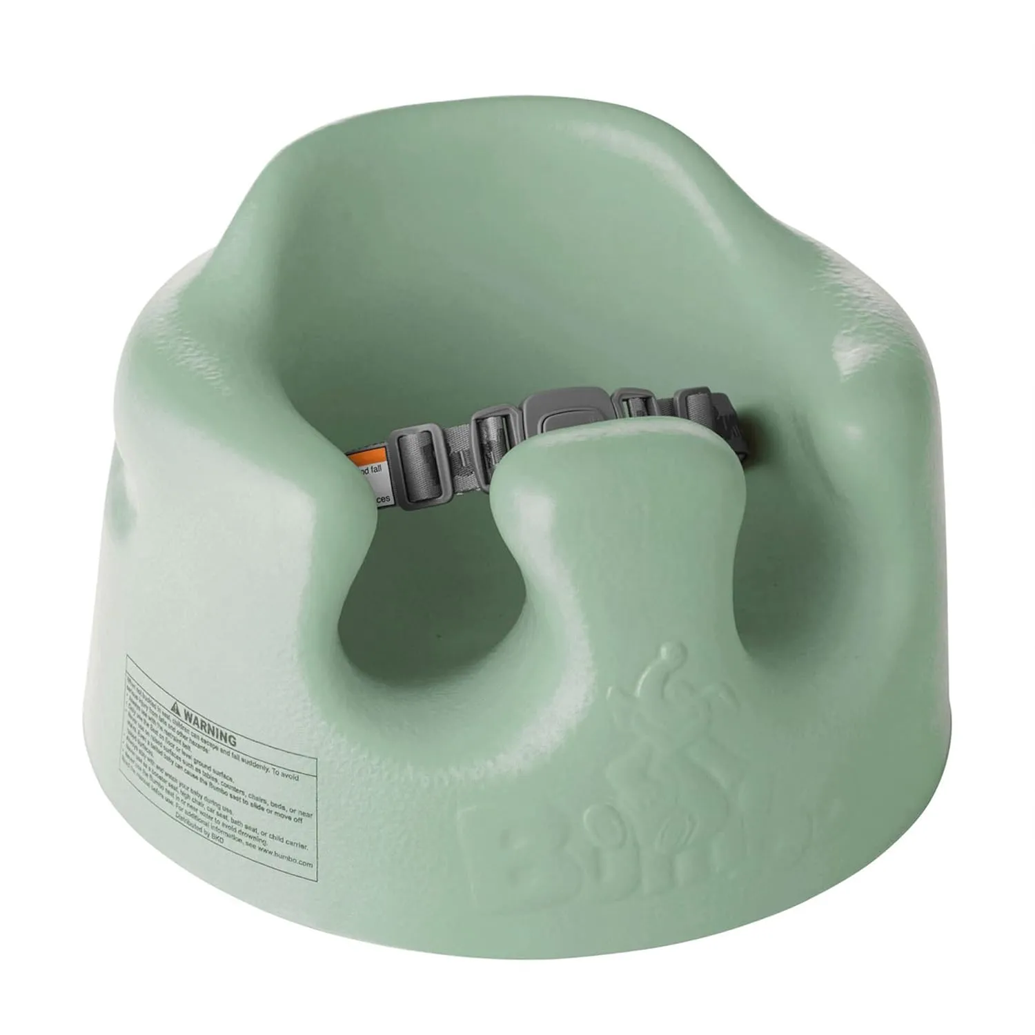 Bumbo Infant Floor Seat Baby Sit Up Chair and Sitting Support for 3 to 12 Months Old with 3 Point Adjustable Safety Strap, 2 Pack, Hemlock Green