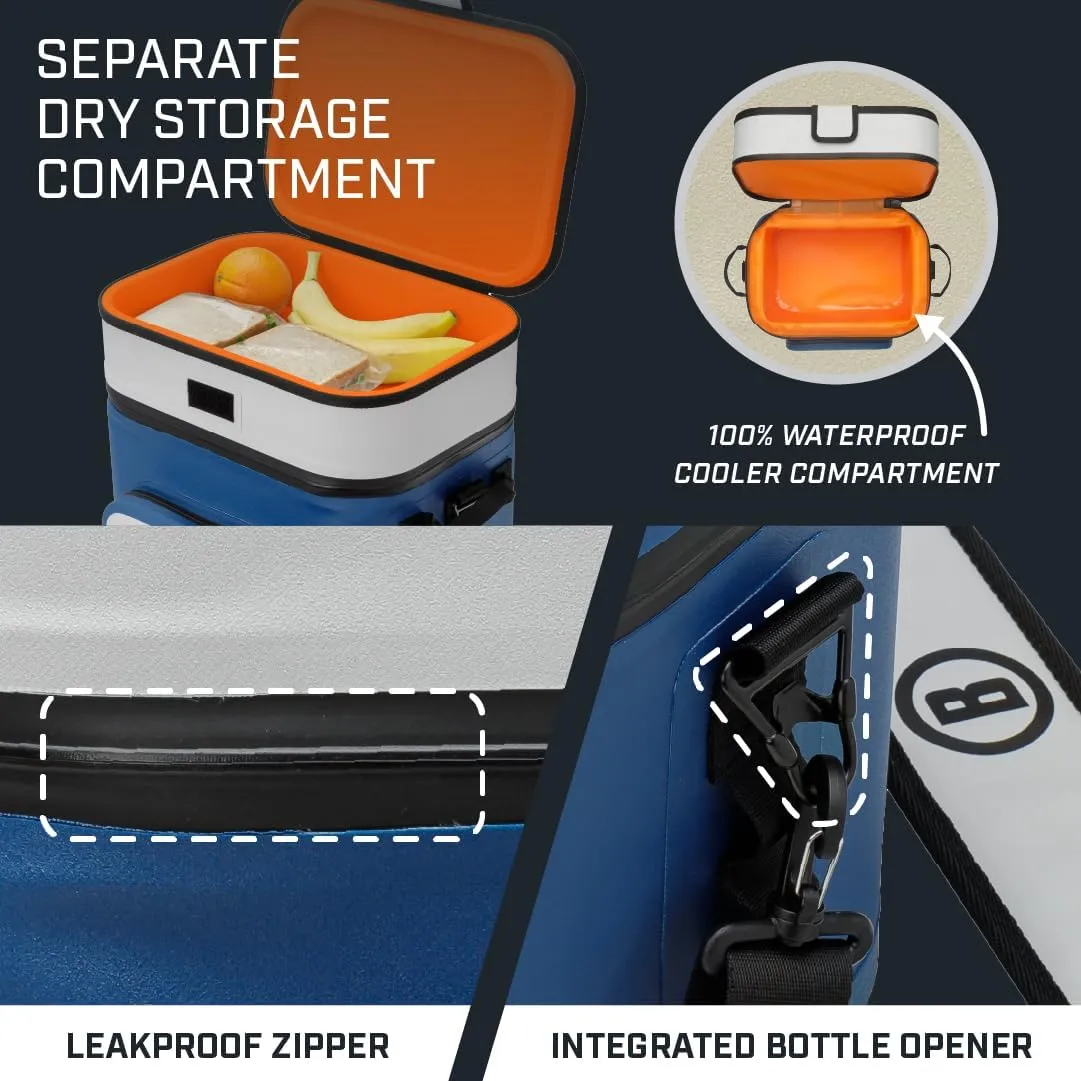 Bushnell Soft Coolers | Insulated Portable Ice Chest The Best Bag Cooler for Beach, Drinks, Beverages, Travel, Camping, Picnic, Leak-Proof with Waterproof Zipper
