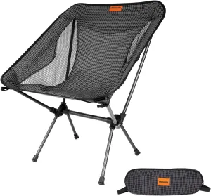 Camping Chair - Carbon Fiber Frame - 1.5 lbs Lightweight Compact Folding Chair, Camp Chairs for Adults, Ultralight Backpacking Chair for Outdoor, Travel, Hiking