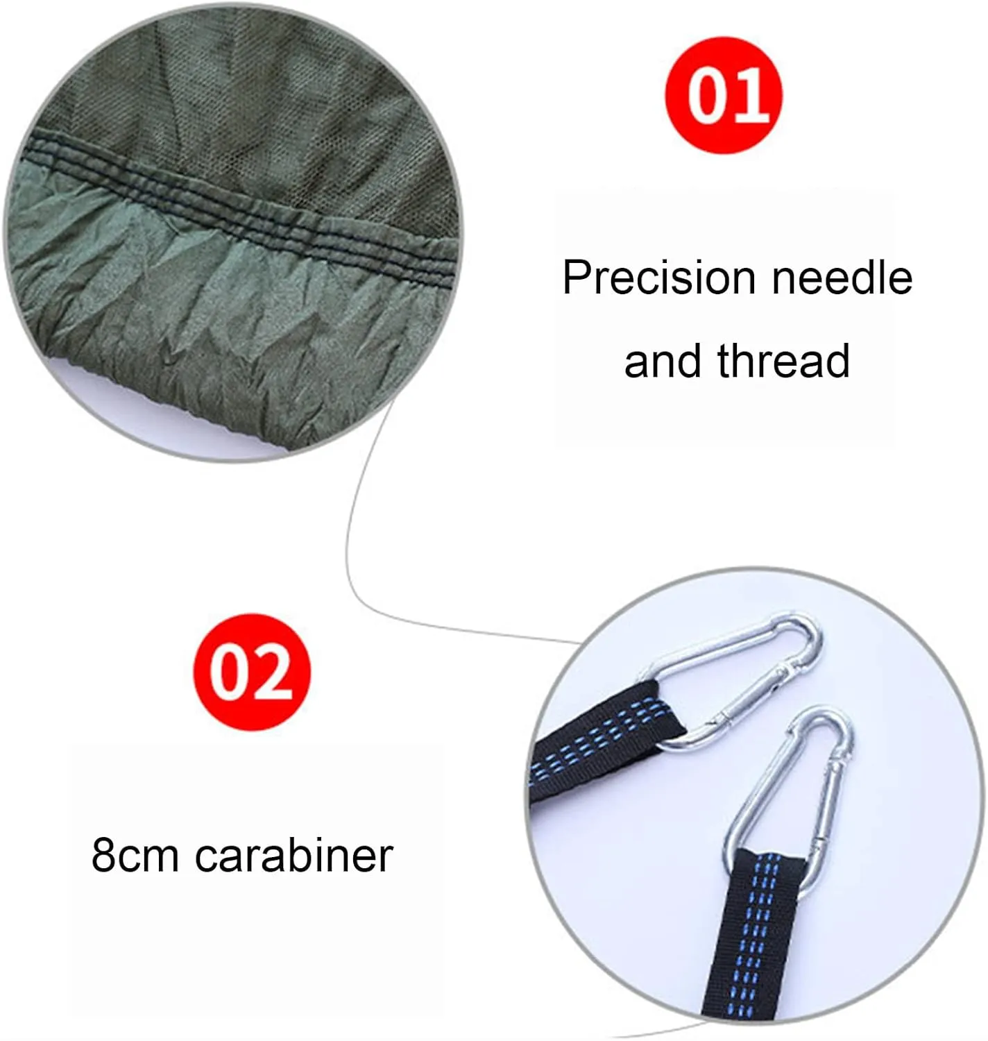 Camping Hammock, Single & Double Camping Hammock with Mosquito Net, Portable Nylon Hammock, for Outdoor Backpacking, Camping, Adventure, Hiking (Camo)