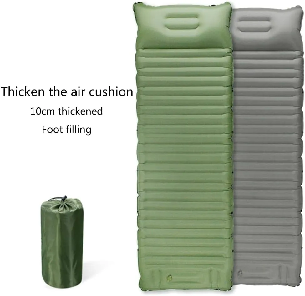 Camping Sleeping Pad,Inflatable Sleeping Mat with Pillow Builtin,Compact-Ultralight Waterproof Camping Air Mattress