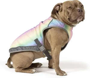 Canada Pooch Dog Cooling Vest - Evaporative Cooling Vest for Dogs with Breathable Mesh Material & Reflective Lining, Adjustable Dog Cooling Vest Great for Dogs 16 (15-17" Back Length), Rainbow