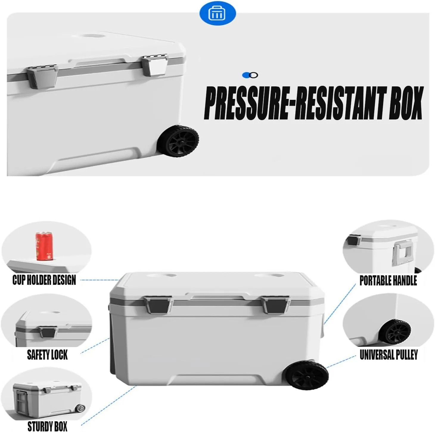 Car Camping Coolers for ABT A1/A2/A3/A4/A5/A6/A7/Arteon/Ateca/Caddy/Golf, Waterproof Portable Cooler, Leak Proof Picnic Insulated Bag, Ultra-Light Premium Ice Chest Box,A-Green-120L