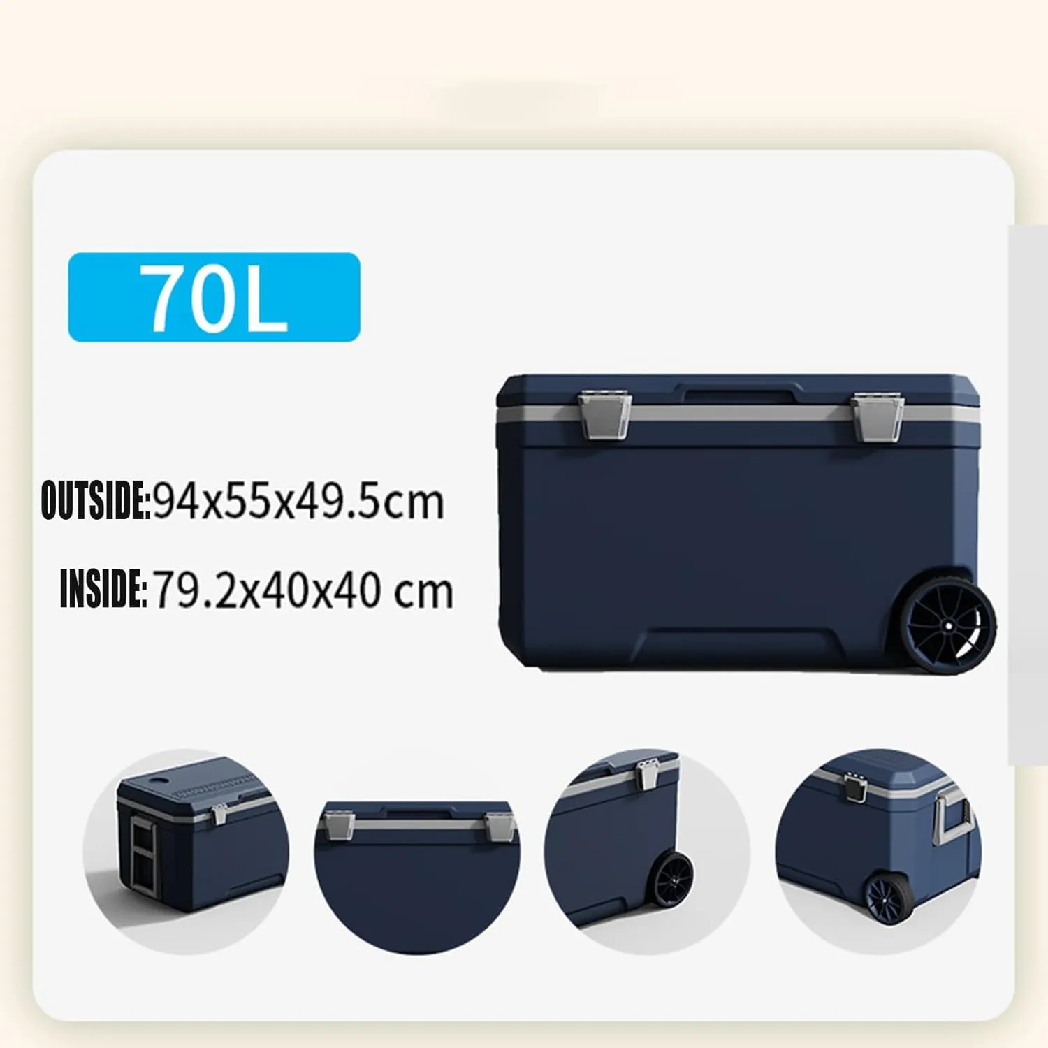 Car Camping Coolers for BMW M3 M4 M5 Z1 Z3 Z4 Z5, Waterproof Portable Cooler, Leak Proof Picnic Insulated Bag, Ultra-Light Premium Ice Chest Box,C-Blue-120L