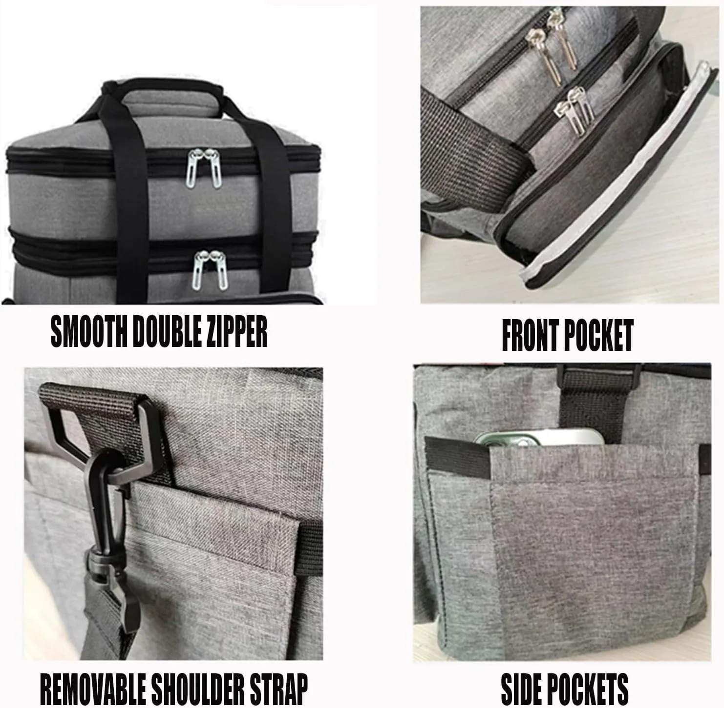 Car Camping Coolers for Chrysler Sebring/Stratus/Valiant/Windsor/Town/Country MPV, Leak Proof Cooler, Portable Lightweight Ice Chest Box, Compartments Waterproof Insulated Bag