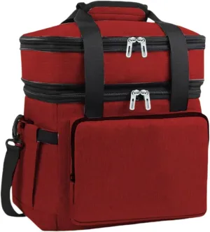 Car Camping Coolers for Chrysler Sebring/Stratus/Valiant/Windsor/Town/Country MPV, Leak Proof Cooler, Portable Lightweight Ice Chest Box, Compartments Waterproof Insulated Bag
