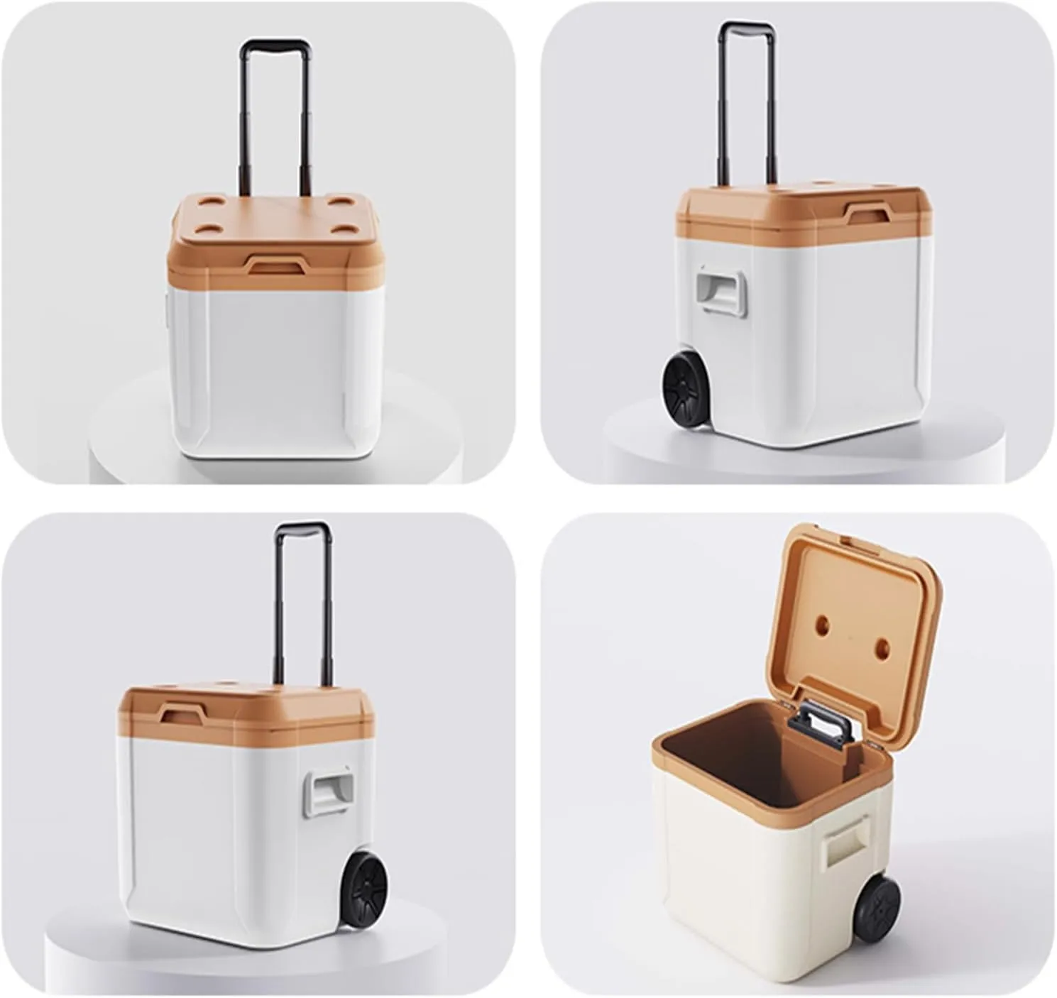 Car Camping Coolers for Isuzu Concept/Como/D-Max/MU-X/N-Series/Panther/Amigo/Aska, Leak Proof Cooler, Portable Lightweight Ice Chest Box, Compartments Waterproof Insulated Bag