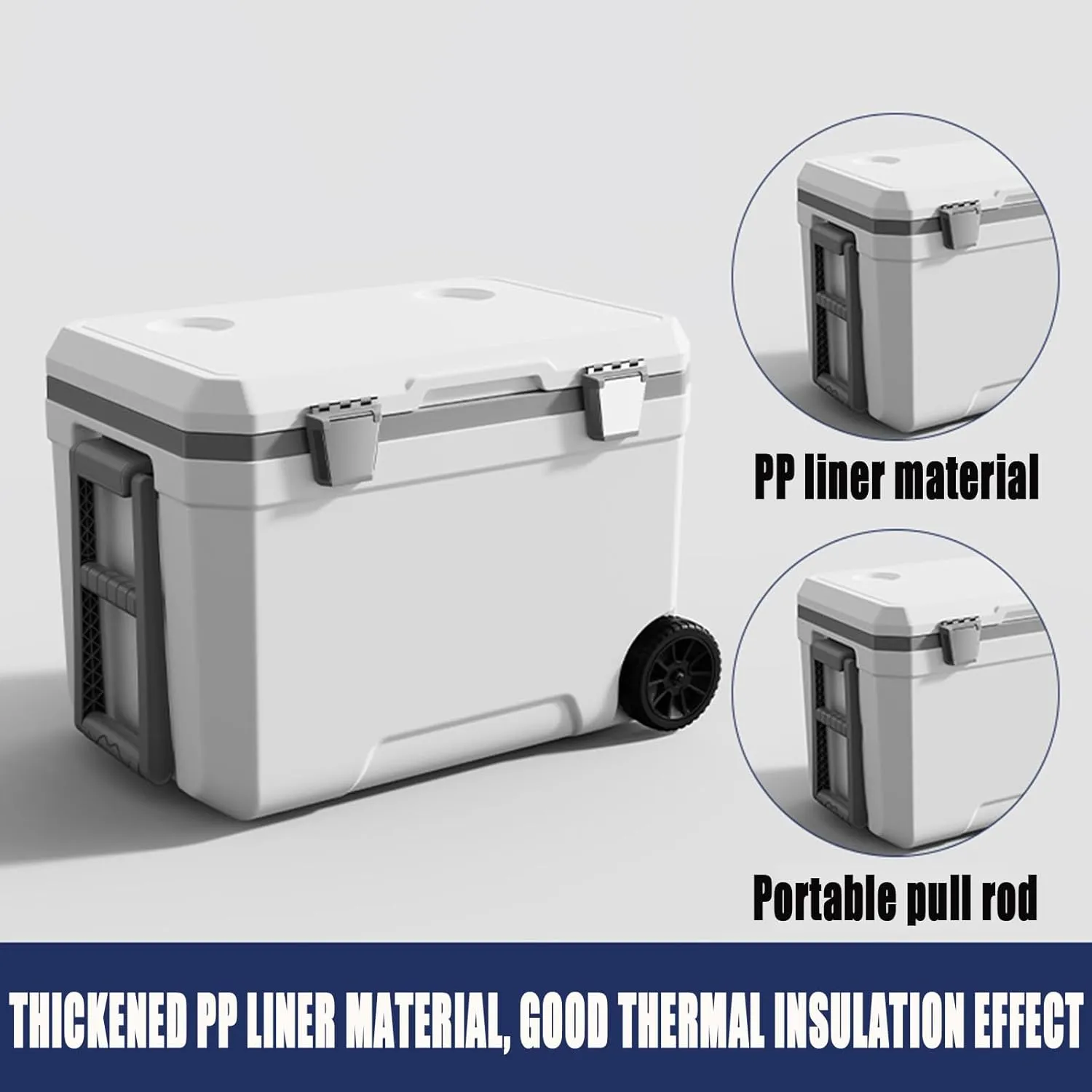 Car Camping Coolers for Jaguar Concept/E-Pace/F-Pace/F-Type/I-Pace/XK, Waterproof Portable Cooler, Leak Proof Picnic Insulated Bag, Ultra-Light Premium Ice Chest Box,A-Green-45L