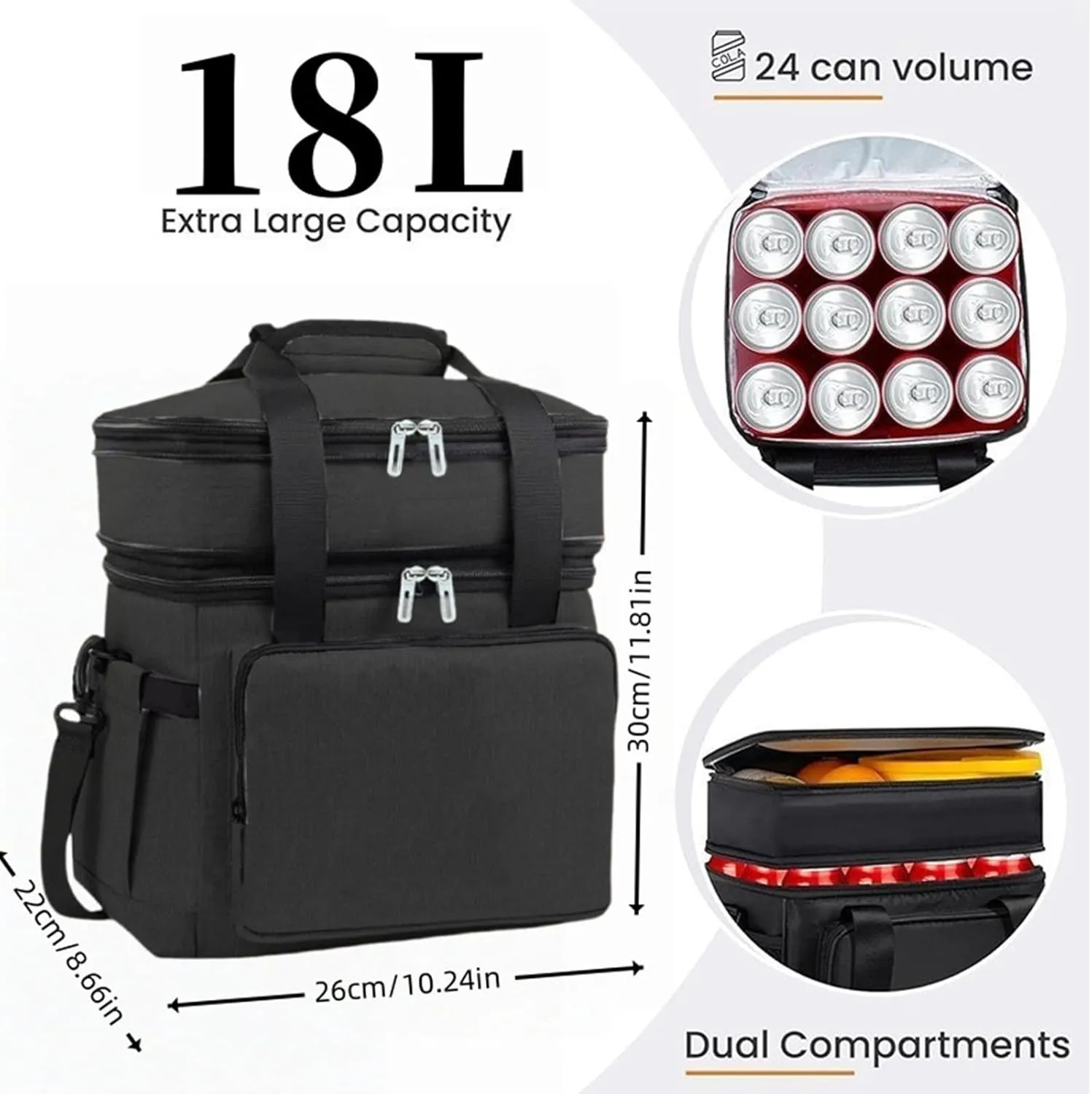 Car Camping Coolers for Rolls-Royce Silver Seraph/Silver Shadow/Silver Spirit/Silver Wraith, Leak Proof Cooler, Portable Lightweight Ice Chest Box, Compartments Waterproof Insulated Bag