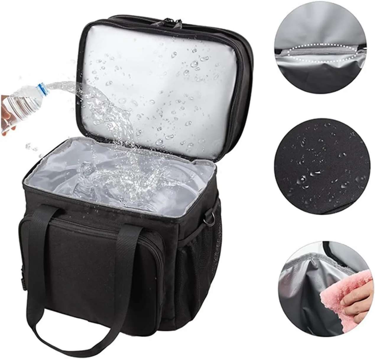 Car Camping Coolers for Rolls-Royce Silver Seraph/Silver Shadow/Silver Spirit/Silver Wraith, Leak Proof Cooler, Portable Lightweight Ice Chest Box, Compartments Waterproof Insulated Bag