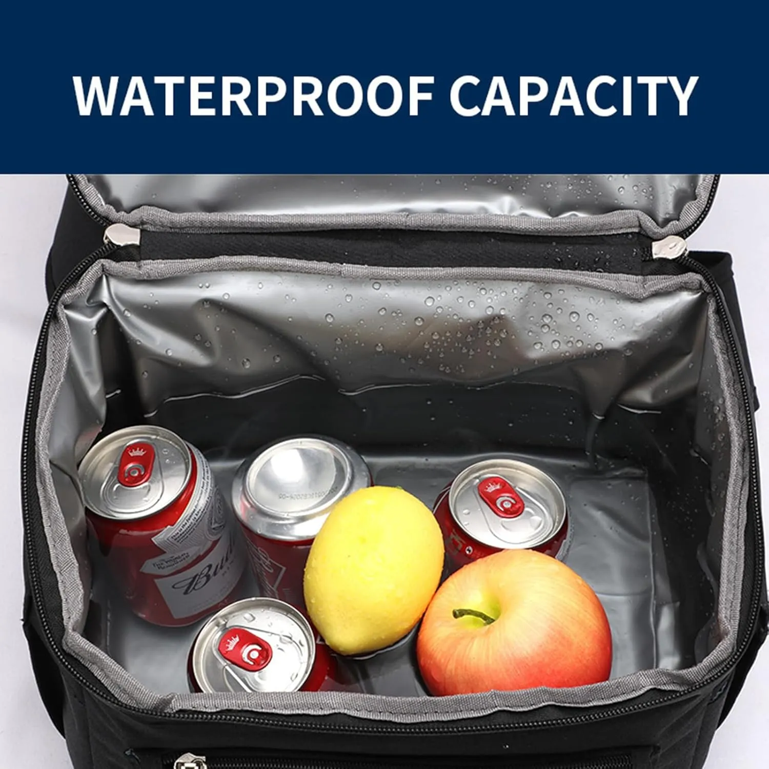 Car Camping Coolers for Saab 9-2X/9-3/9-4X/9-5/9-7X/90/900/9000, Waterproof Portable Cooler, Leak Proof Picnic Insulated Bag, Ultra-Light Premium Ice Chest Box,A-Black